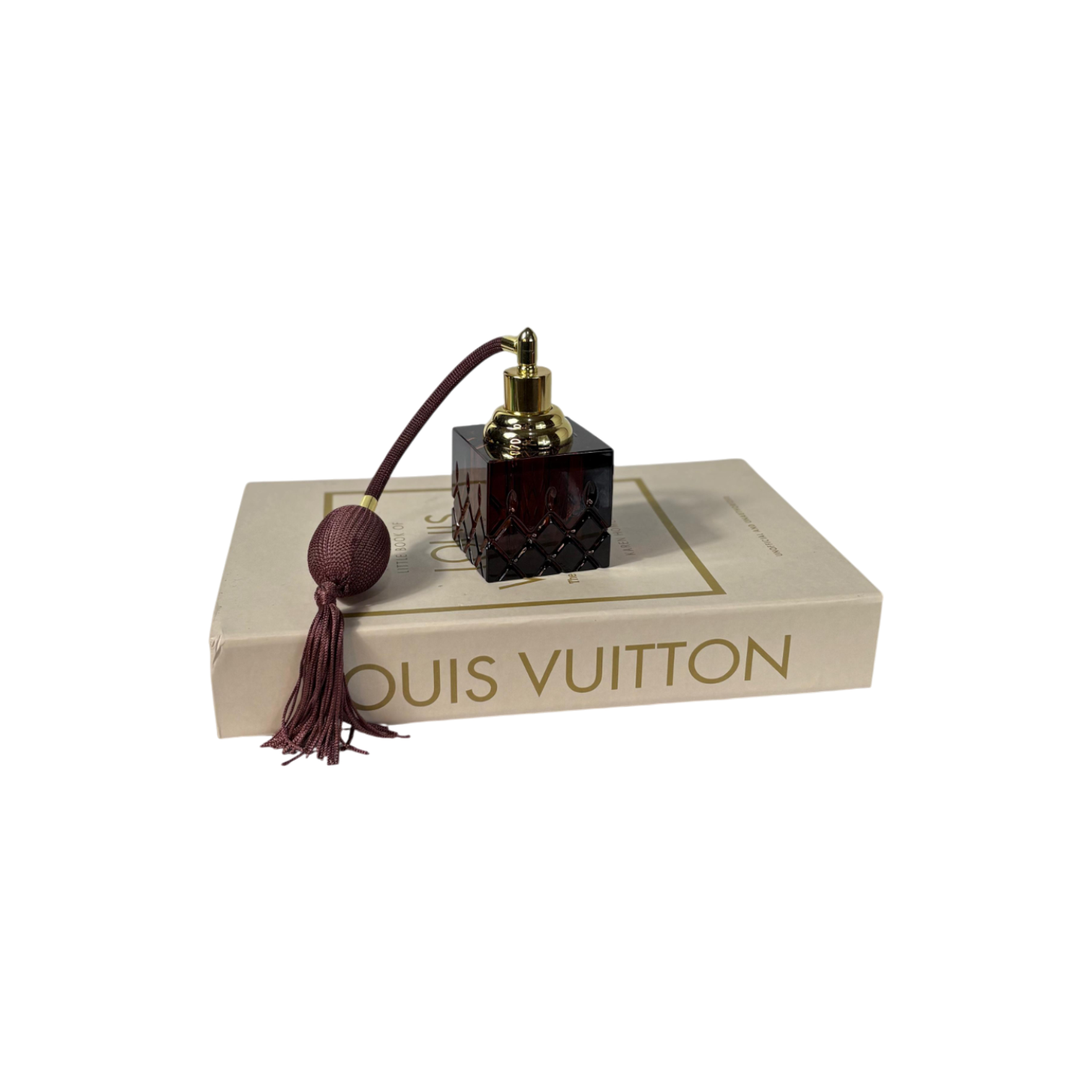 Fısfıslı Kare Parfüm Şişesi - Mor