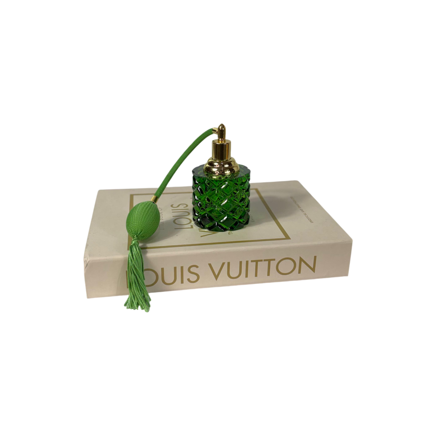 Fısfıslı Silindir Parfüm Şişesi - Yeşil