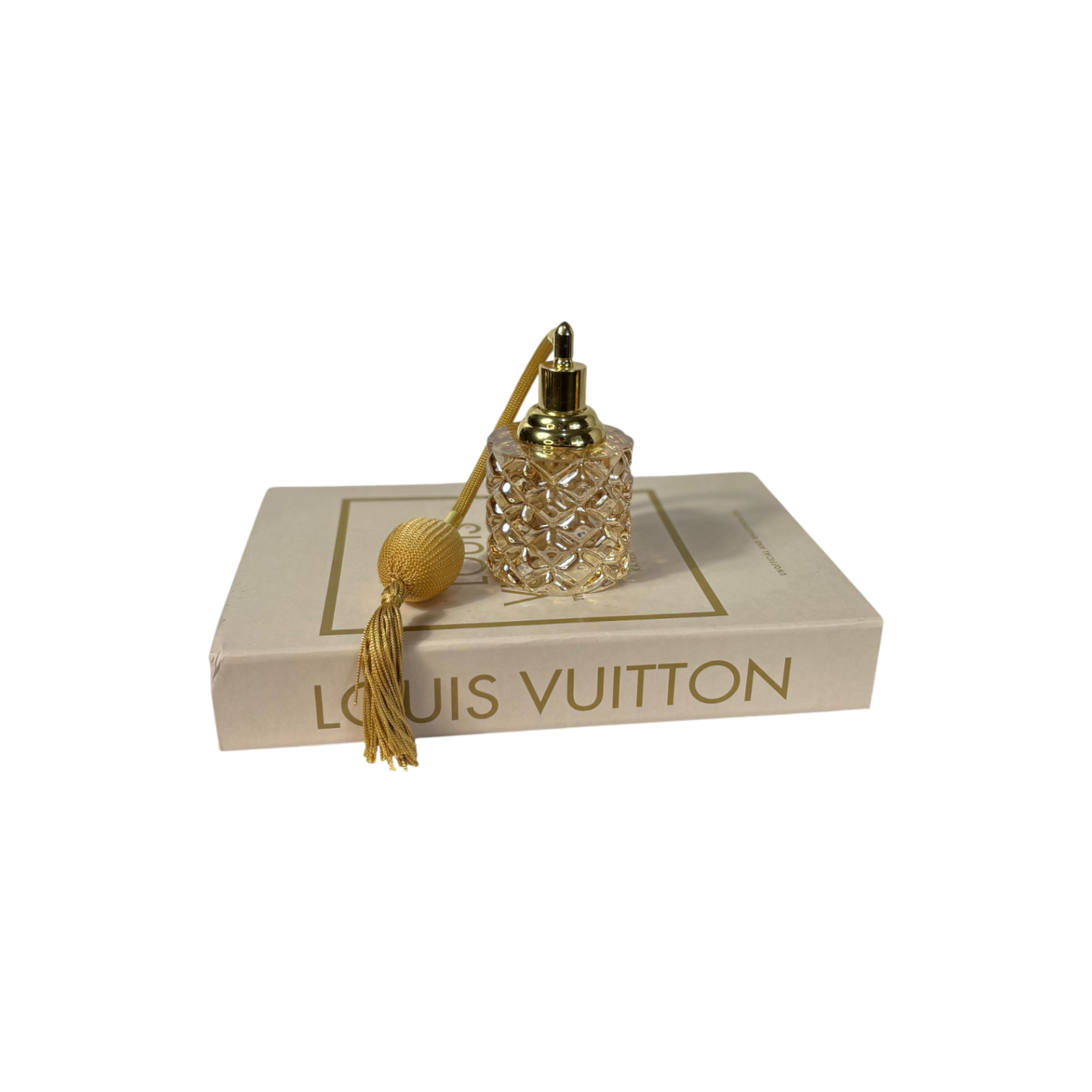 Fısfıslı Silindir Parfüm Şişesi -  Şampanya