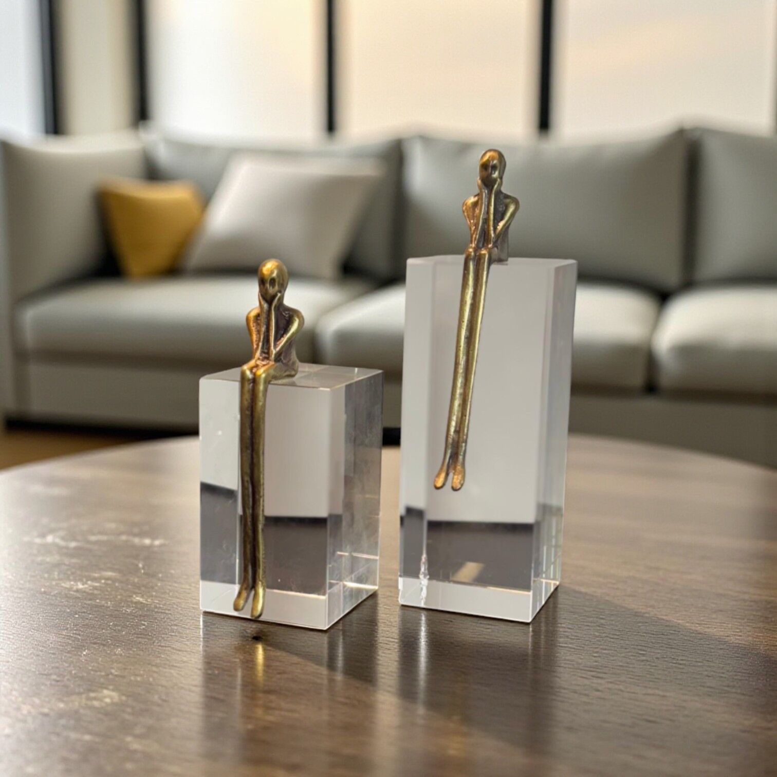 Oturan Adam Set - Eskitme