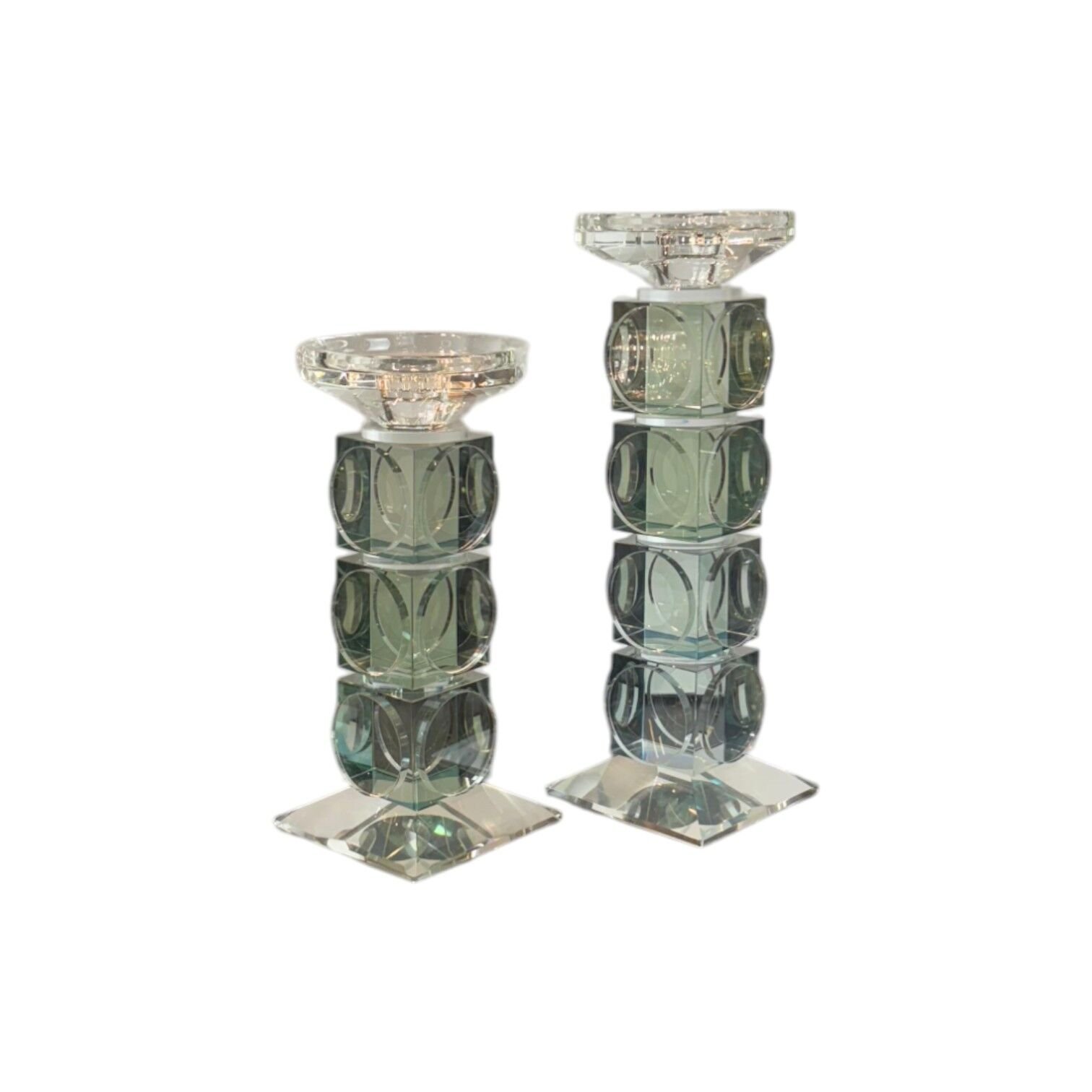 Pullu Şamdan Set - Su Yeşili