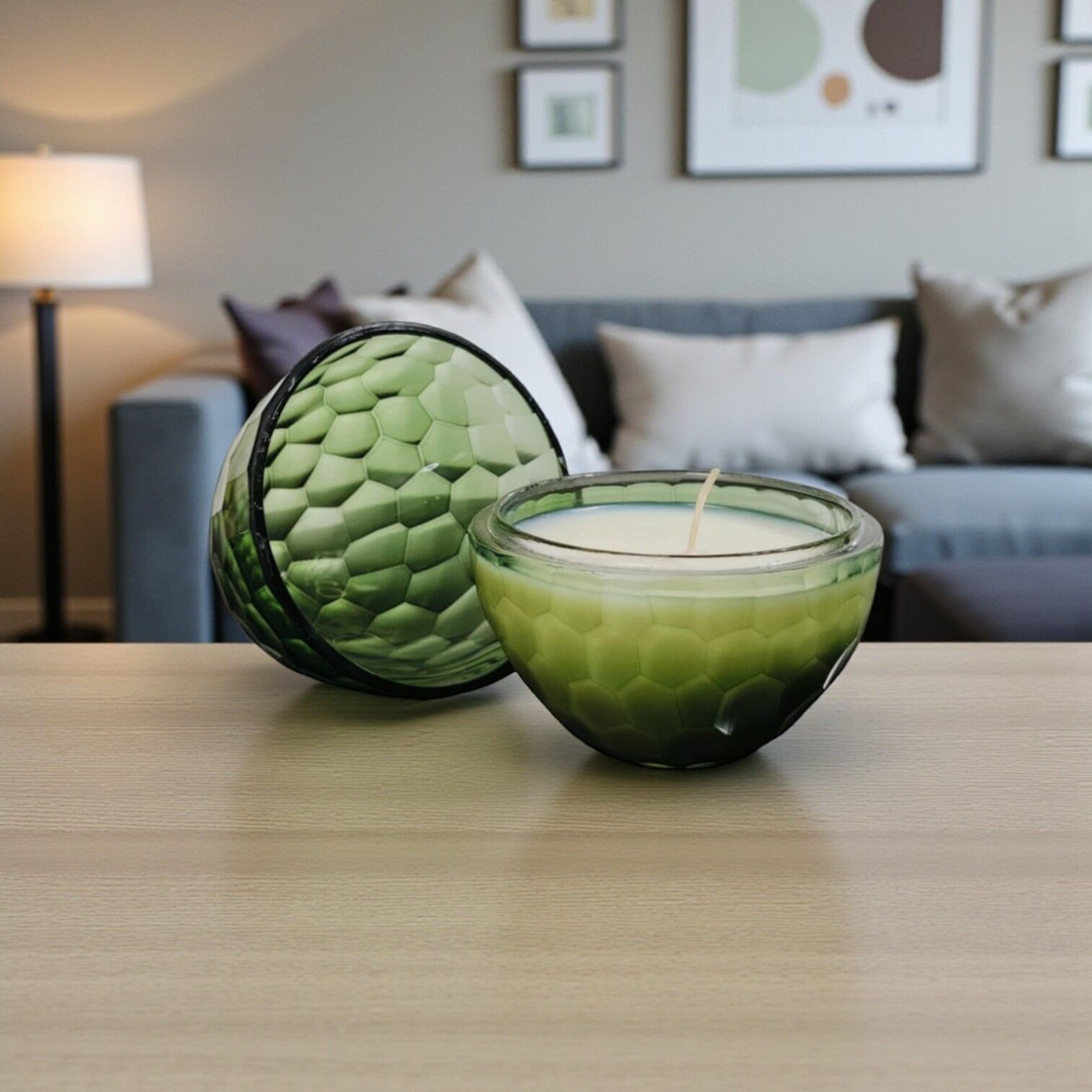 Kristal Yumurta Mum - Yeşil