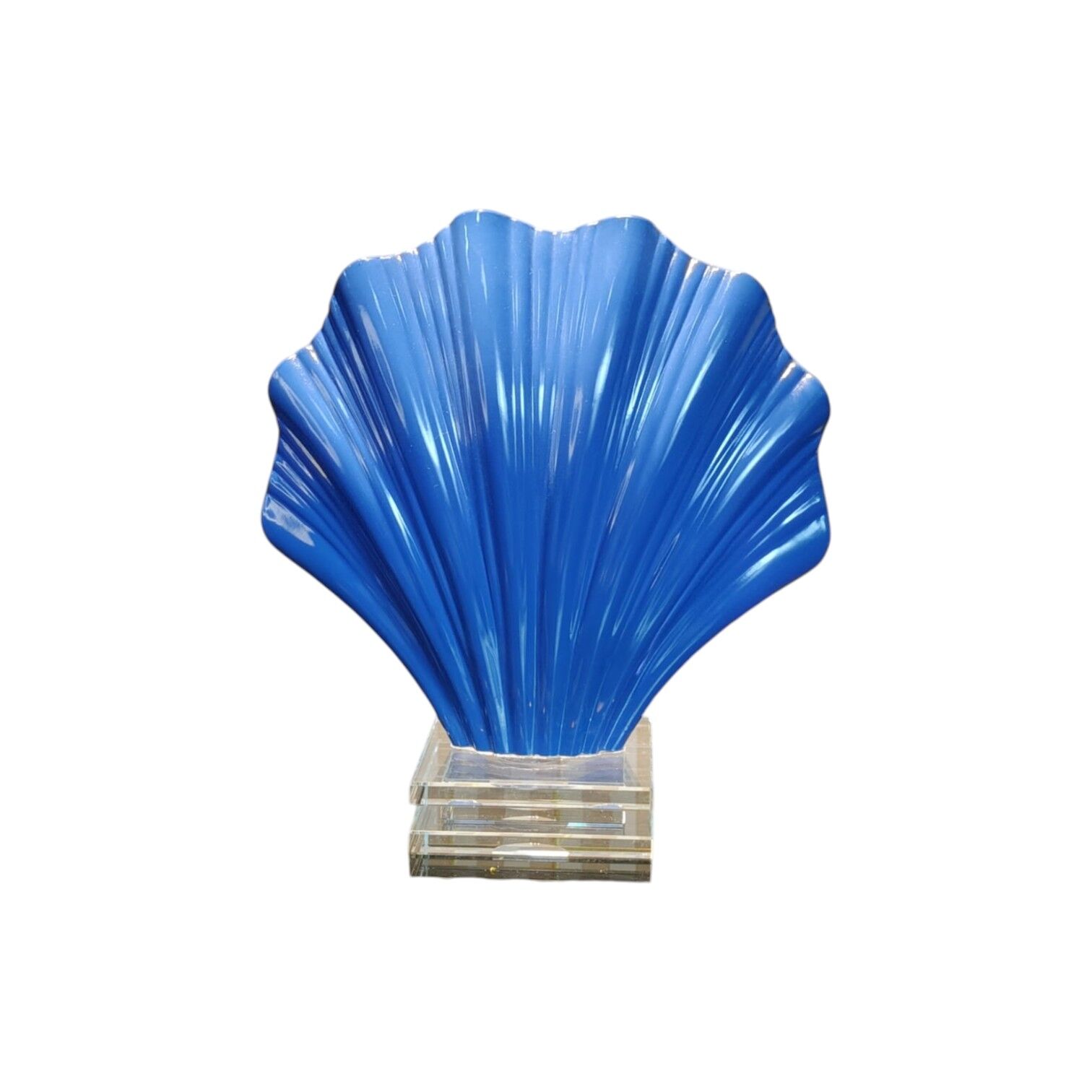 Cam İstiridye Obje - Mavi