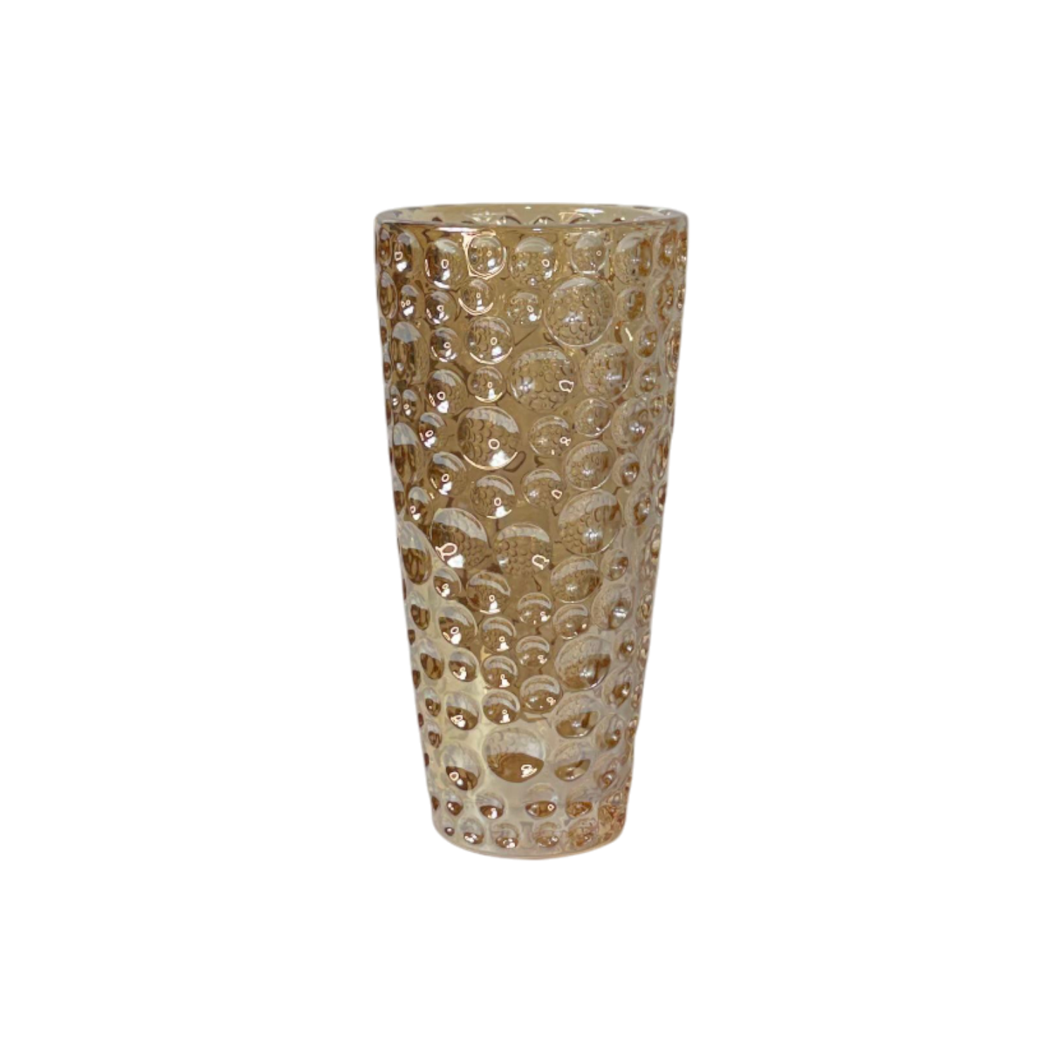 Çukur Desen Vazo - Şampanya