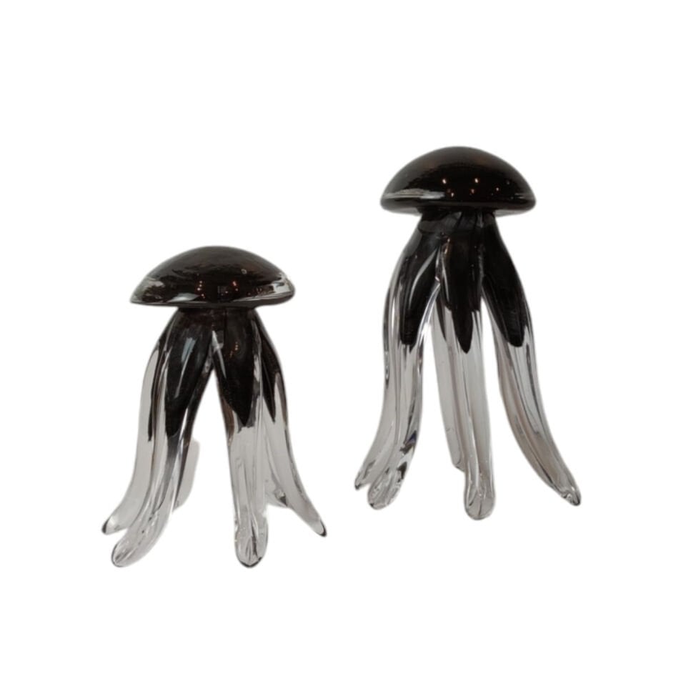 Cam Ahtapot Obje Set - Siyah