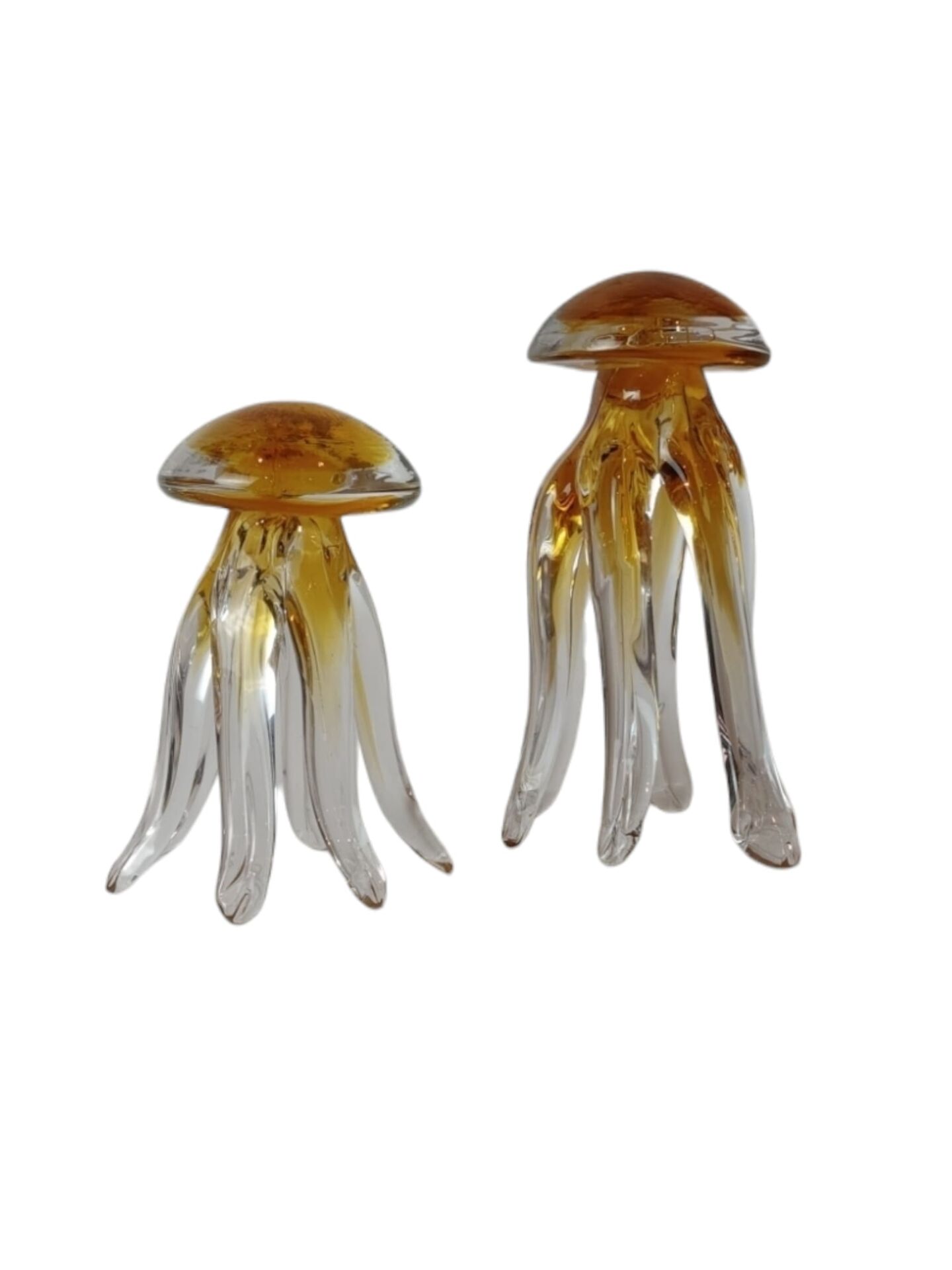 Cam Ahtapot Obje Set - Şampanya