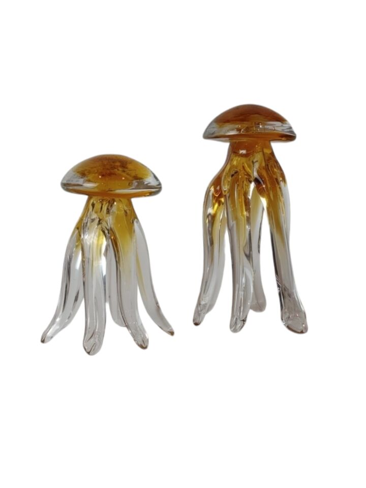 Cam Ahtapot Obje Set - Şampanya