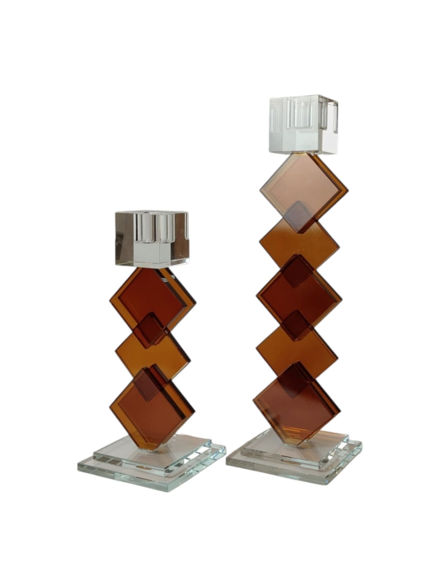 Puzzle Şamdan Set - Turuncu