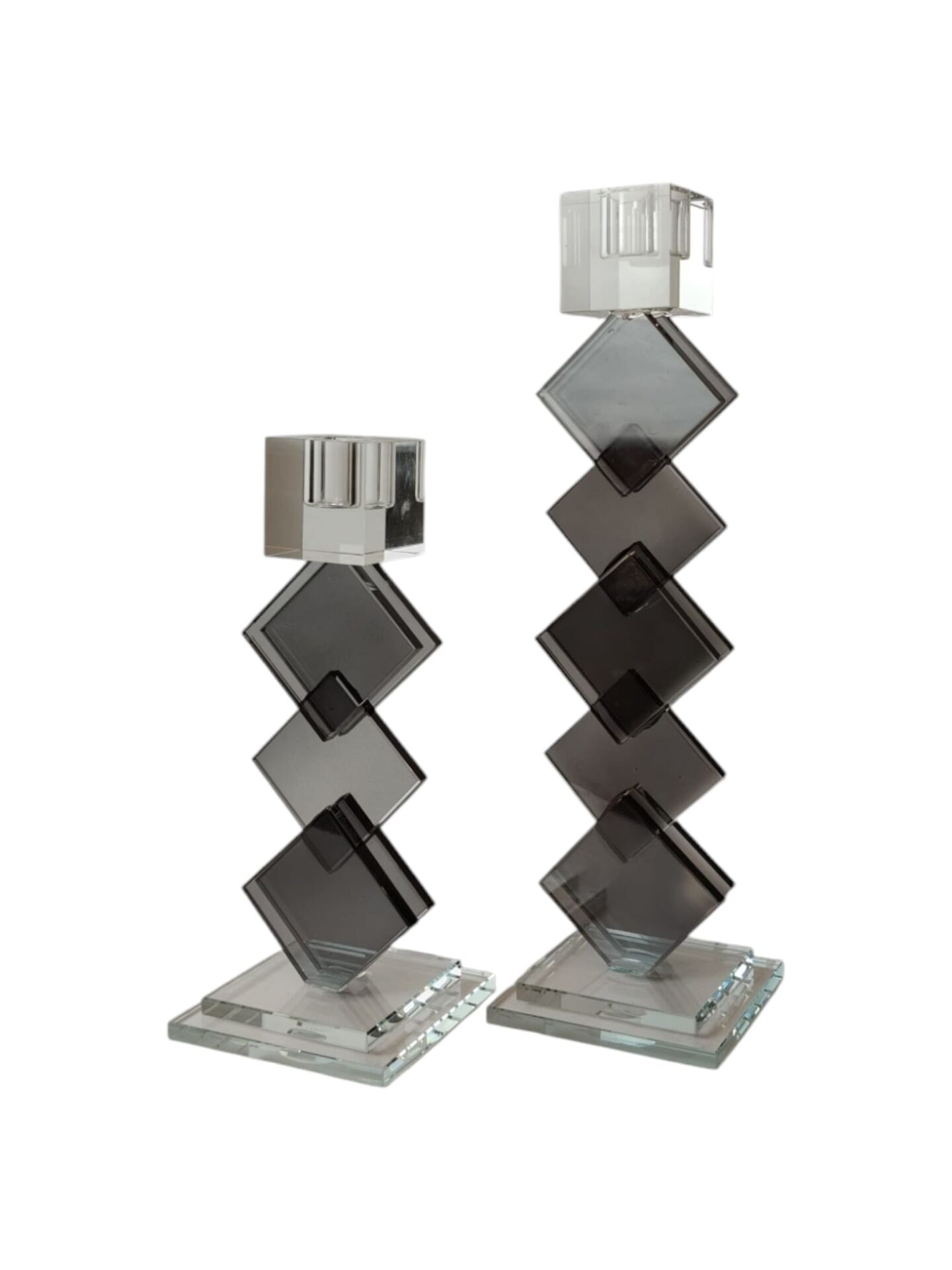 Puzzle Şamdan Set  - Füme