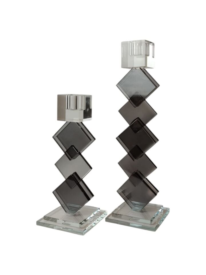 Puzzle Şamdan Set  - Füme