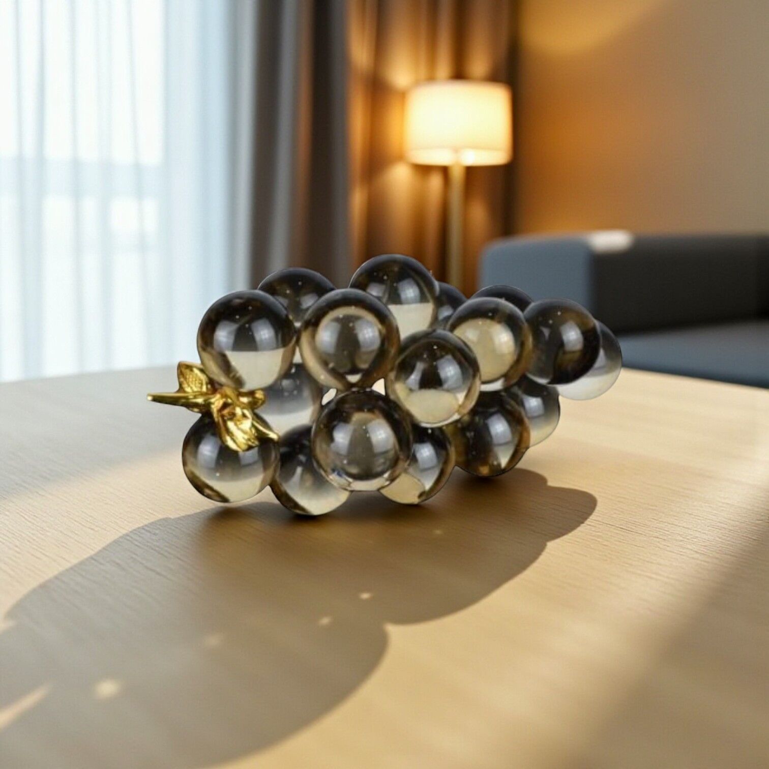 40'lık Cam Küre Yatay Üzüm - Şampanya