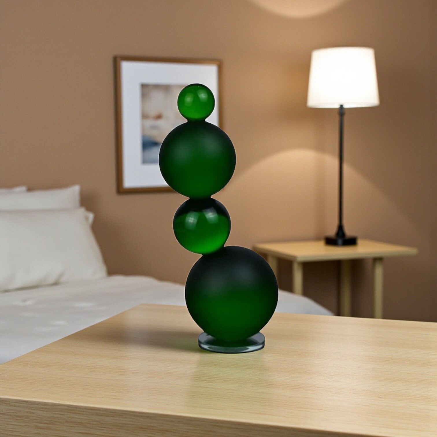 Cam Küre Obje - Yeşil