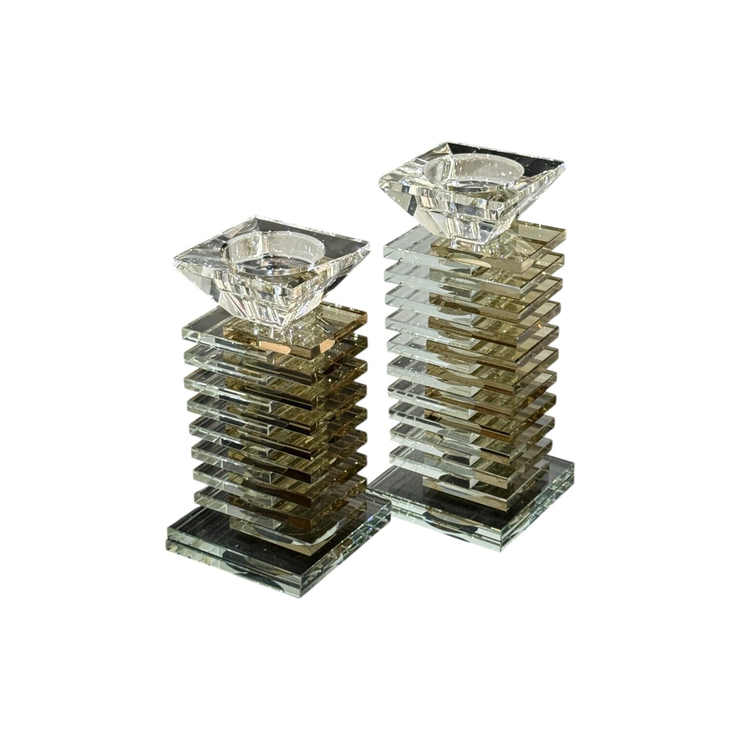 Piyano Şamdan Set - Şampanya