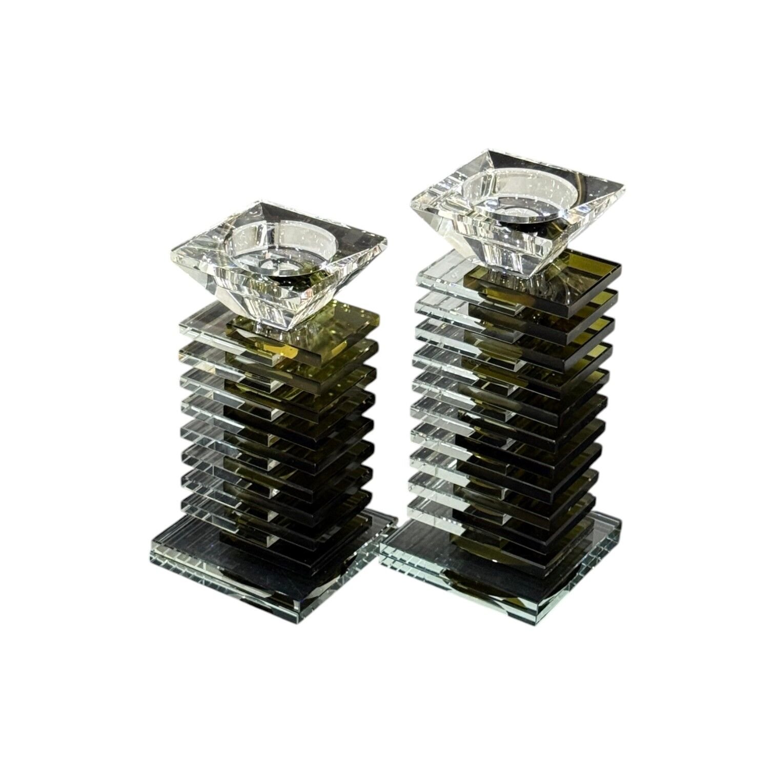 Piyano Şamdan Set - Yağ Yeşili