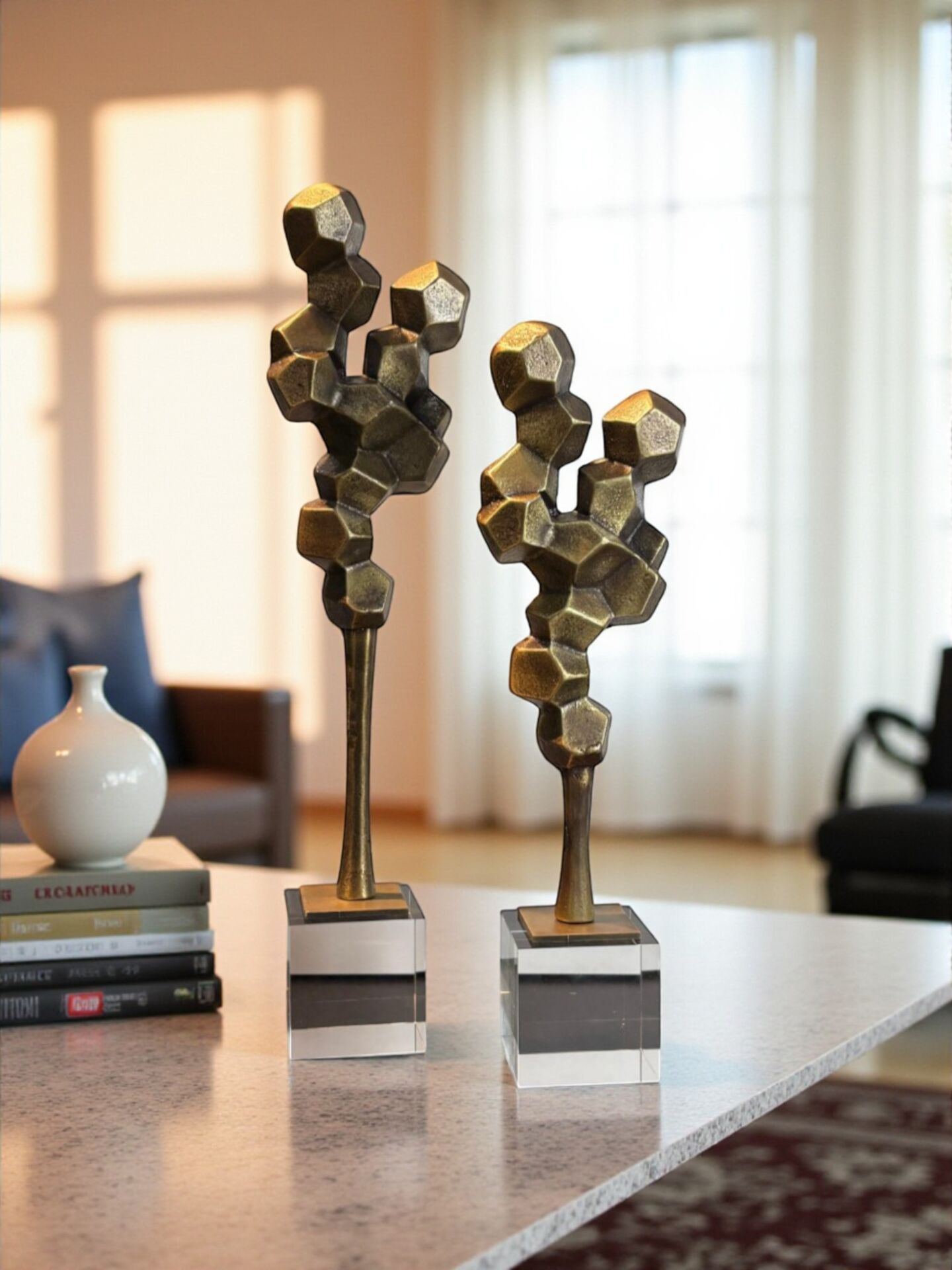 Kristal Detaylı Kübik Ağaç Set