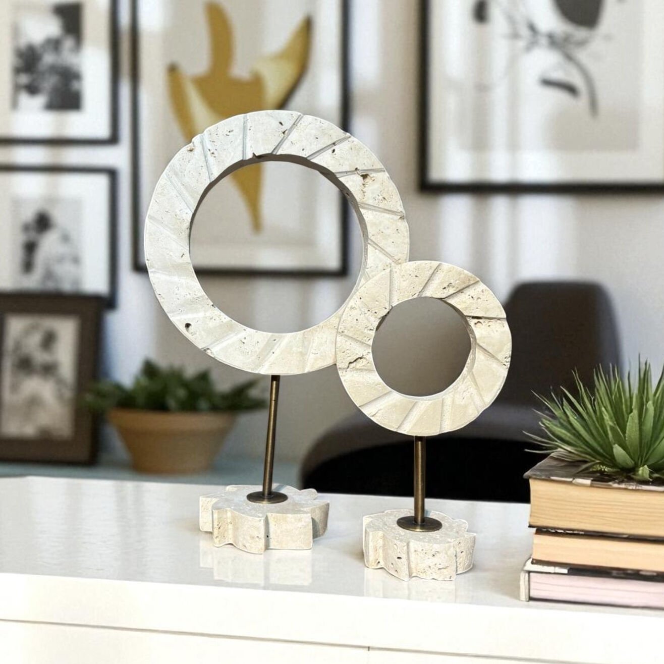 Traverten Dümen Dekor Set